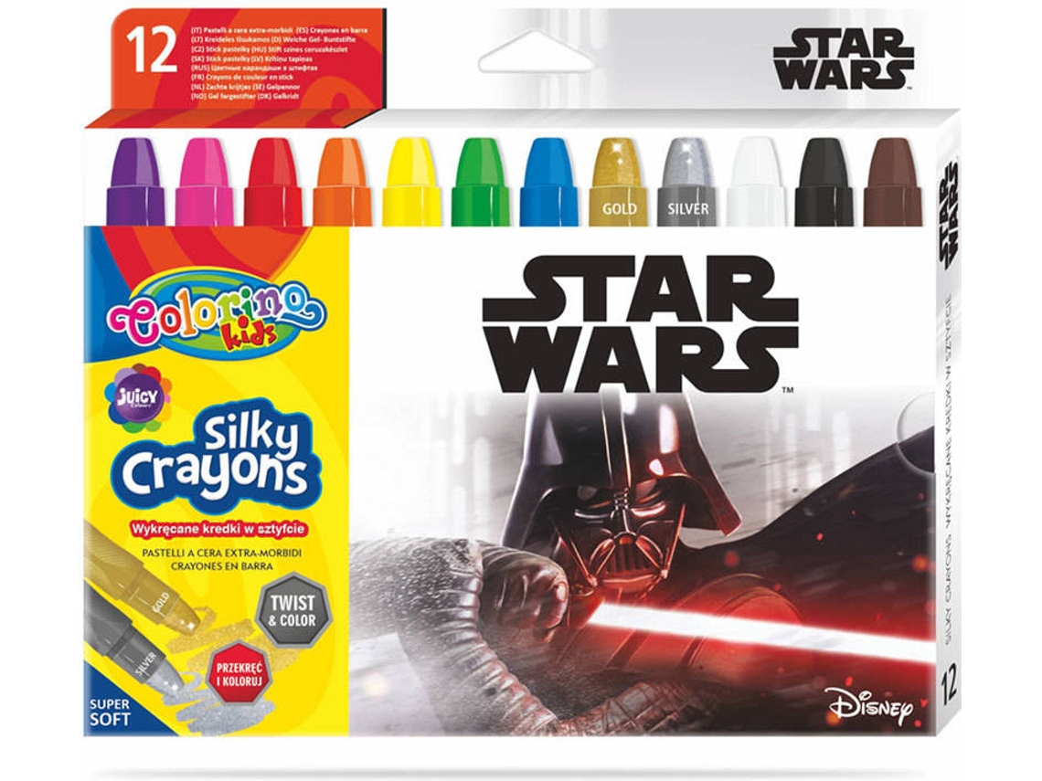 Caja 12 Crayons COLORINO Disney Star Wars