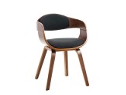 DUDECOR Silla Berlim De Tela Nogal Y Negro