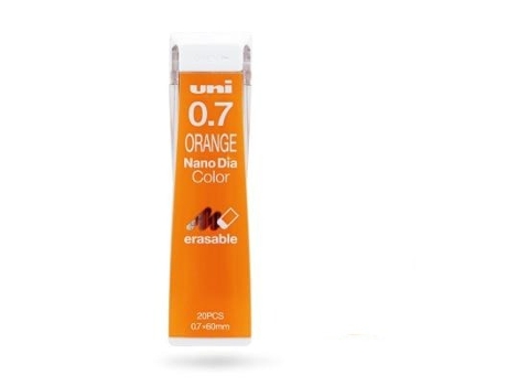 Colorido Lápiz Uni Nano Diapão 1 Tubo de Naranja 0.7 Mm