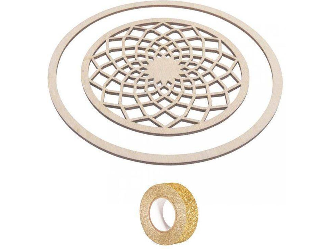Discos RAYHER (Dorado - Madera - 13 cm)