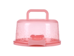 Contenedor Para Guardar Pasteles Con Hebilla De Sellado, Superficies Transparentes Con Asa Plegable, Caja De Almacenamiento Para Ahorrar Alimentos Con