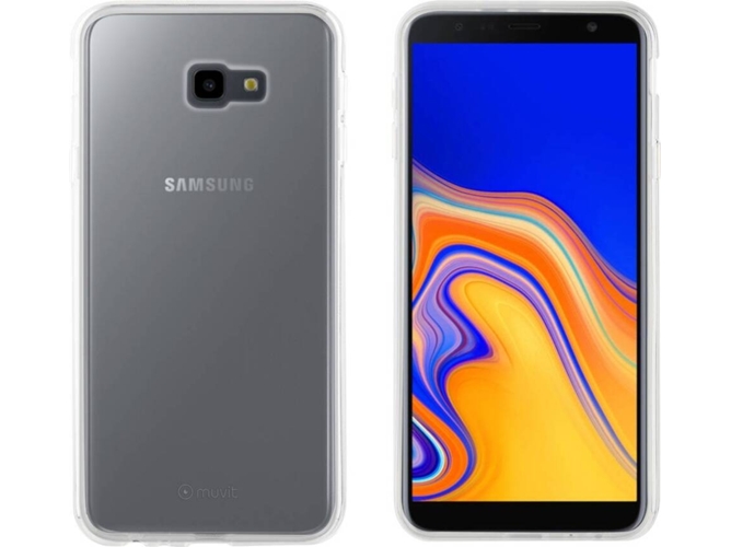 Funda Samsung Galaxy J4+ MUVIT Soft Transparente