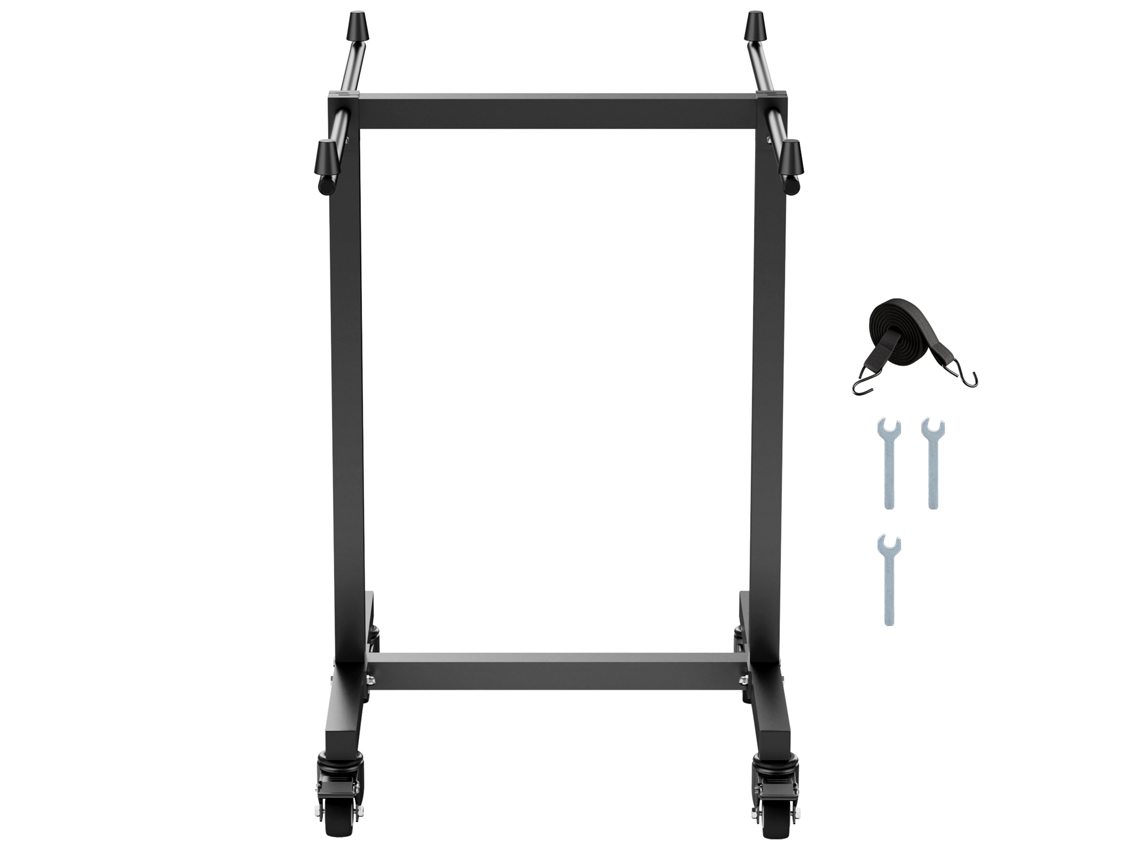 Carrito plegable Succebuy para 14 sillas, capacidad de 90 kg, negro mate