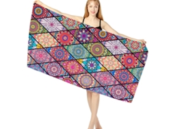 KOFIHETY Toalla de playa vintage de microfibra, un regalo maravilloso para amigos y familiares, fácil de limpiar, sin arena y de secado rápido, ideal para viaj