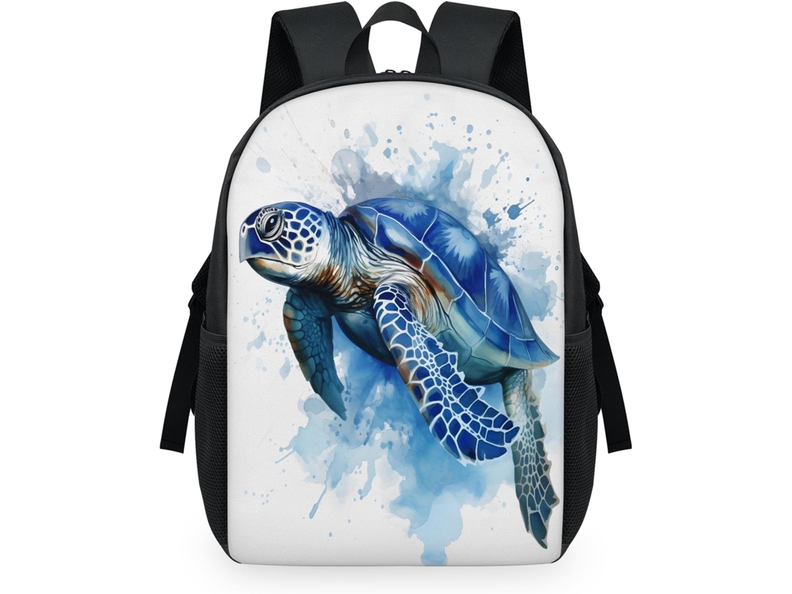 Mochila Tropicallife Diseño Tortuga Marina Acuarela Para Niños Niñas Hombres Mujeres Mochila Escolar Inform