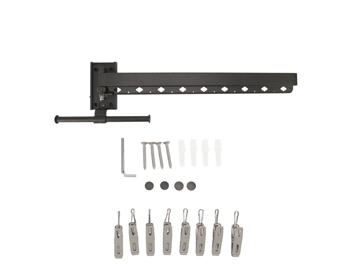 Tendedero Retráctil Para Ropa, Resistente Al Viento, Ahorra Espacio, Montado En La Pared, Plegable, Para Balcón, Dormitorio Y Baño