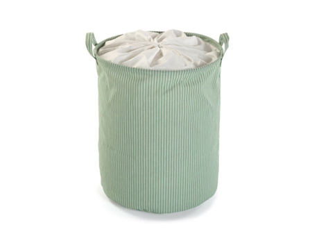 Cesto para Ropa Sucia VERSA Verde Poliéster Algodón Nylon 38 X 48 X 38 Cm