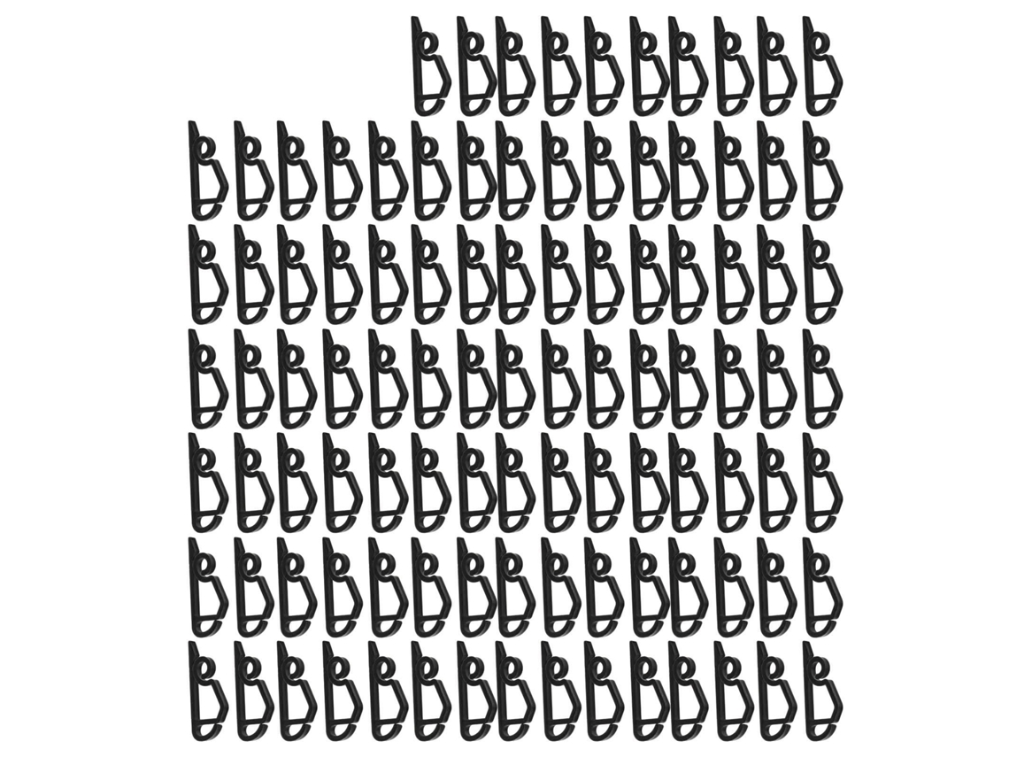 100 Clips De Plástico Reutilizables Para Canaletas De Luces Navideñas, Resistentes Al Agua Y A Las Heladas, Para Fiestas Y Oficinas.