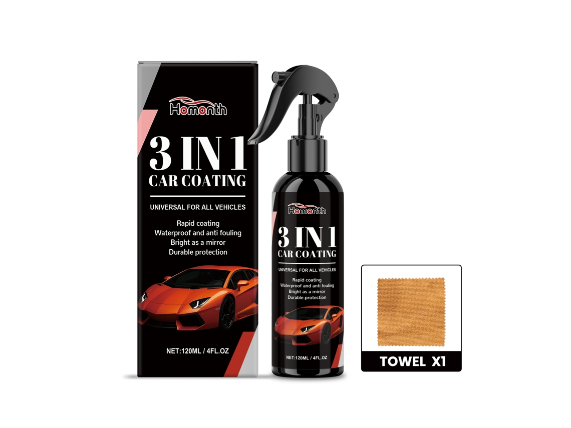 Spray de recubrimiento para automóviles 3 en 1