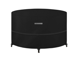 2026-funda Para Muebles De Jardín Redonda Antiuv 420d Oxford, Ø130x74cm, Resistente Al Viento Y Transpirable
