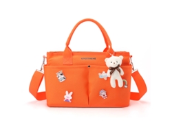 Bolsa universal para cochecito con dos portabotellas, apta para todos los cochecitos, color naranja rojizo HEXINYIGJLY