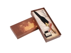 Pluma De Pluma Vintage Retro Pluma De Pluma De Tinta Pluma De Caligrafía Pen Regalo (negro)