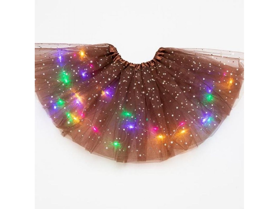 Falda Tutu Con Luces Led Para Niñas Disfraces De Hada Fiesta Cumpleaños Boda Cosplay Princesa Pcicoffee Café
