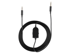 Cable De Audio Portátil De Tpe Negro Para Auriculares Logitech Astro A10/a40/a30/a50 Con Conector De Cancelación De Ruido De 3,5 Mm.