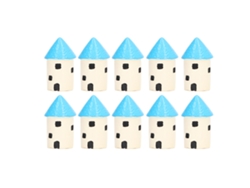 10 Casas Miniatura De Resina Para Micro Paisajes Y Casas De Muñecas.