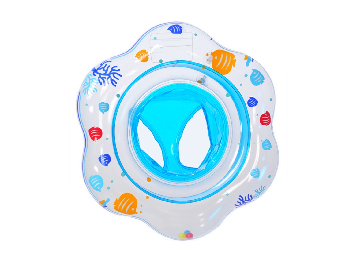 Flotador Infantil Con Asiento, Dos Bolsas De Aire Antifugas, Pvc Azul.