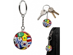 Llavero Balón Fútbol Con Banderas De Selecciones Mundiales Copa Mundial 2026, Accesorio Hincha Coleccionable Regalo Fan Fútbol Calidad