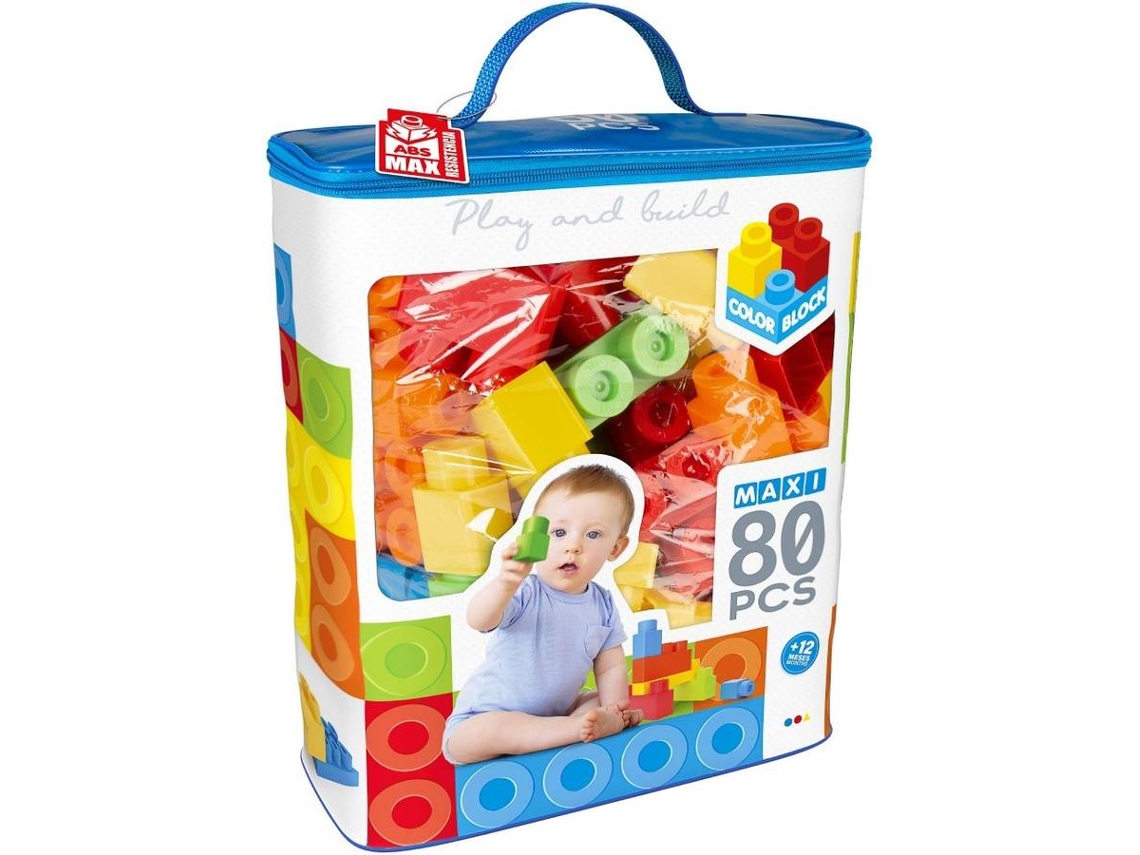 Juegos de Construcciones COLOR BLOCK (Edad Mínima: 12 Meses - 80 Piezas)