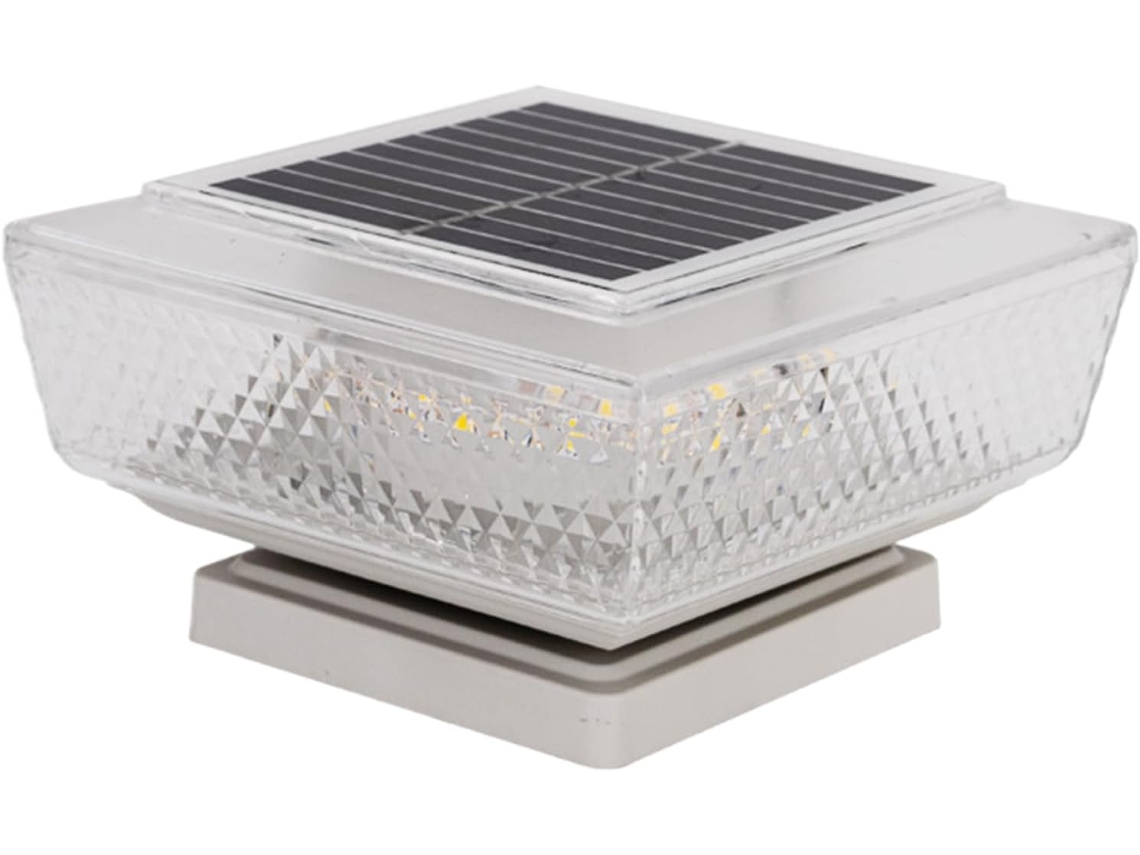 Lámpara Solar Genérica Para Poste De Cerca - 2 Unidades De Luz Solar Impermeable Para Patio