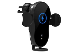 Cargador Sem Fio Carro Sensor Infravermelho Navegação Carregamento Yizhood Negro
