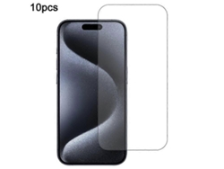 Protector de pantalla de aluminio y silicona de alta calidad, 0,33 mm, 2,5d, compatible con iPhone 16 Pro, 10 unidades Vledary