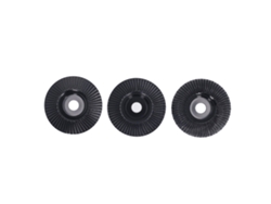 Conjunto de 3 discos de entalhe em madeira Carbeto 125mm para esmerilhadeira angular plana e curva