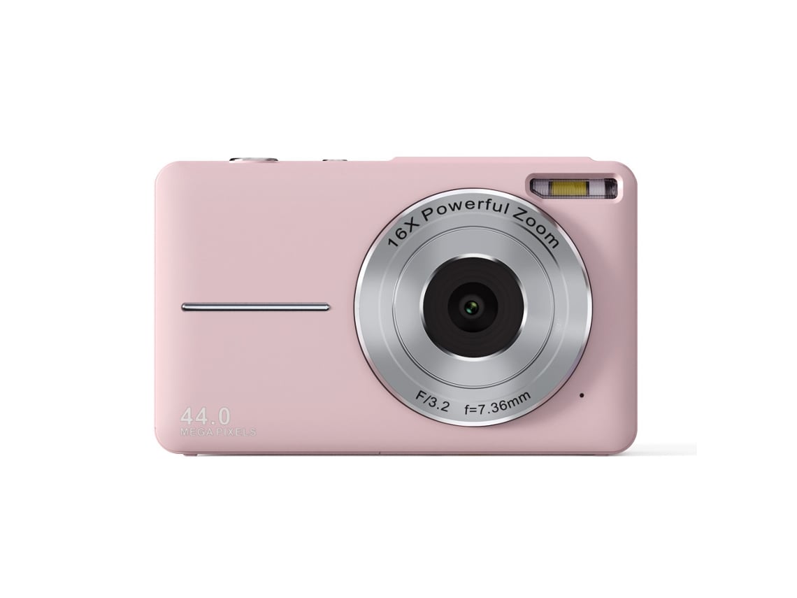 Cámara Digital Compacta Dc403 Fhd De 44 Mp Con Zoom 16x Y Pantalla De 2,4 Pulgadas - Rosa*
