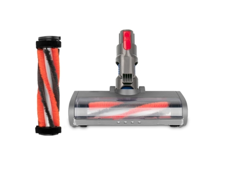 Cabezal de rodillo suave Cabezal de piso eléctrico de liberación rápida para piezas de reparación de aspiradora Dyson V7 V8 V10 V11, Rojo