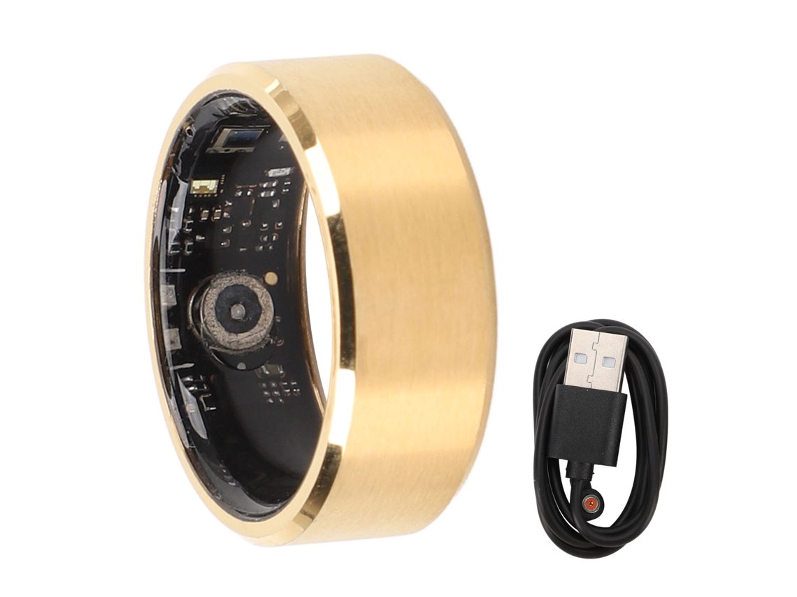 Anillo inteligente con monitor de sueño, resistente al agua hasta 50 m, rastreador de salud para Android e iOS, tamaño 8