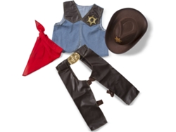 MELISSA & DOUG Conjunto de disfraz de vaquero para niño