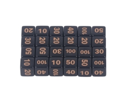 Ats-24 Dados Poliédricos D6 De 14mm Acrílico Impermeables Equilibrados Para Juegos De Mesa