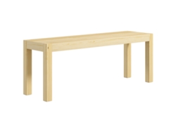 Banco de madera para 2 personas, estilo rústico, 120x33x45 cm, cocina/sala de estar, 240 kg