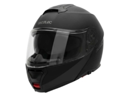Casco modular para motocicleta Cecotec con visera Flexshield S. Homologado según la norma ECE 22.06, doble certificación P/J, resina termoplástica.