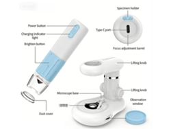 Microscopio Digital Wifi, Lupa Inalámbrica De Alta Definición Para Niños, Microscopio Portátil De 1000x