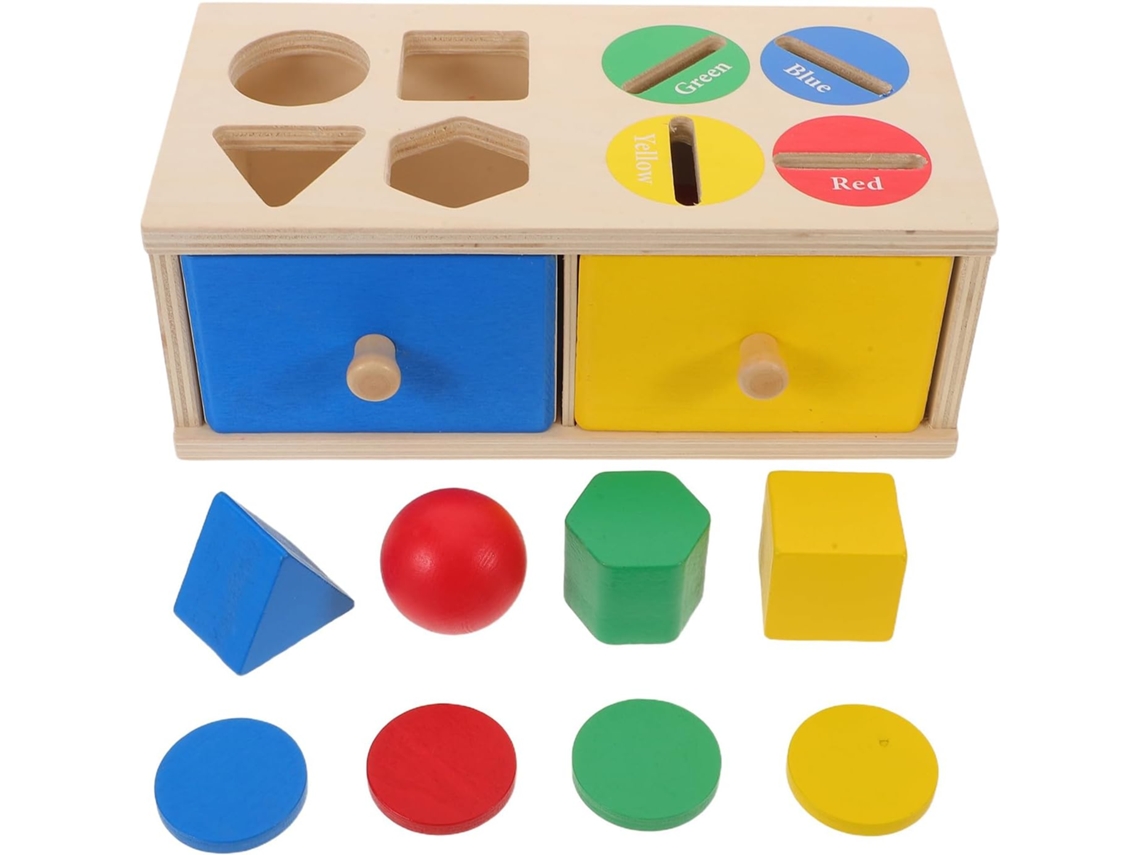Juego De Clasificación De Colores De Madera