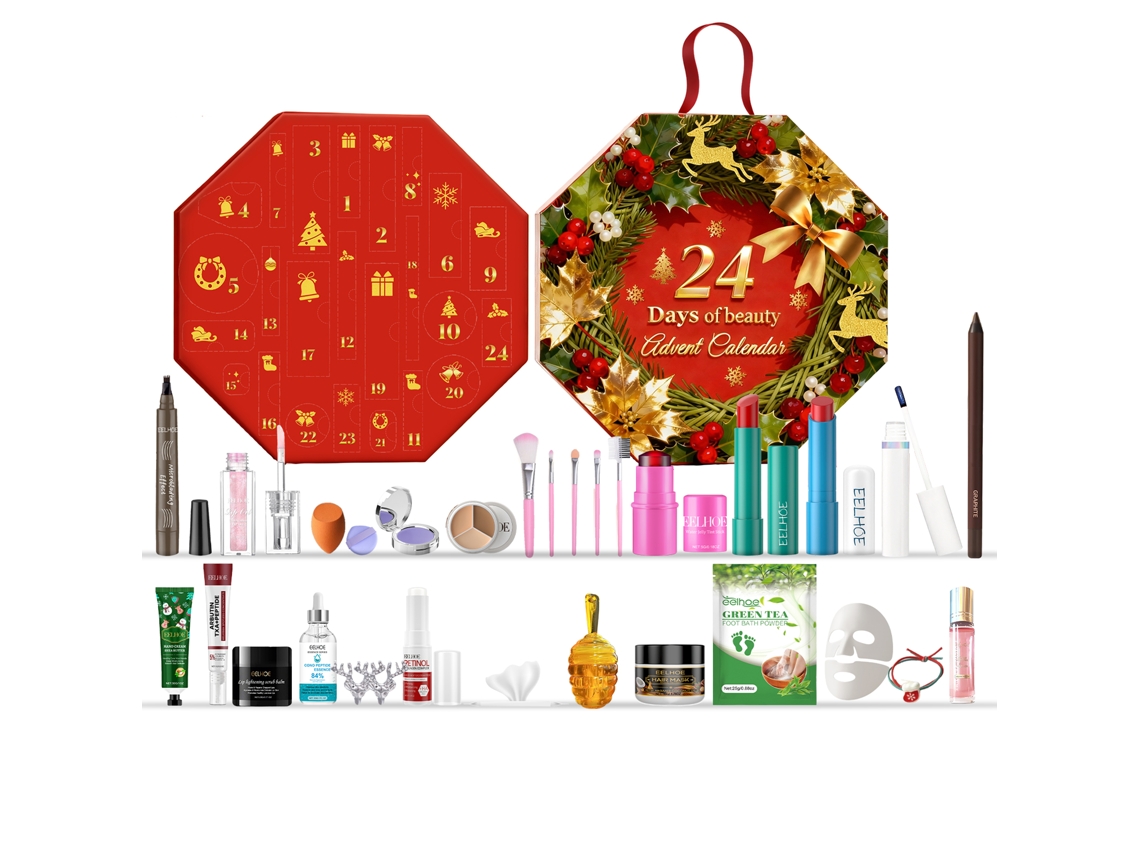 Caja sorpresa de belleza navideña todo en uno