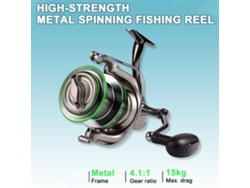 Molinete De Pesca Spinning 14+1bb 15kg Drag Máximo Molinete Metal Para Pesca En Mar Y Carpa