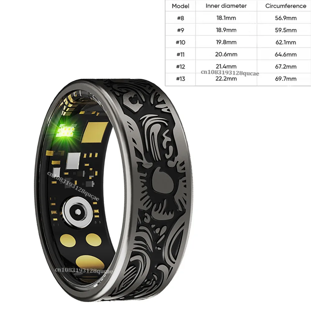 (no. 11) Anillo Inteligente Frecuencia Cardíaca Presión Arterial Oxigenación Sueño Monitor Monitor Paso Seguimiento De Actividad
