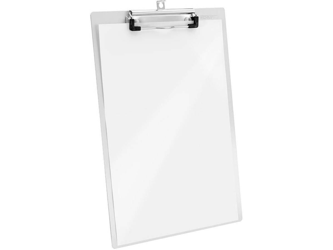Portapapel WESTCOTT E-17101 (A4 - Aluminio - Blanco)