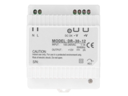 Fuente De Alimentación Conmutada Berm Dr3012 De 12 V 2 A 100-240 V Ca Para Montaje En Riel Din Con Protección