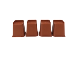 4 Piezas De Elevadores De Cama Y Silla En Forma De L De Alta Resistencia De 6 Pulgadas, Antideslizantes, Para Muebles Con Espacio Adicional.