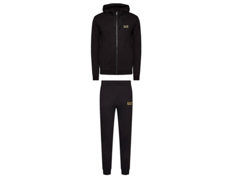 Chándal EA7 Algodón Hombre (XL - Negro)