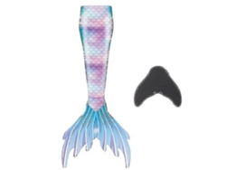 Cola De Sirena Para Nadar Con Monofin 140 Azul Claro Para Niños Y Adultos 140 Azul Claro