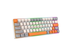 Teclado mecánico ergonómico para juegos con retroiluminación USB C y 63 teclas para bicicleta eléctrica