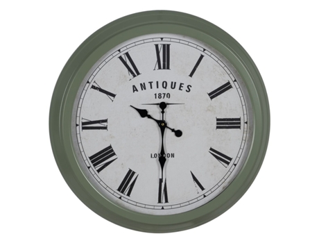 Reloj de Pared Verde Hierro 70 x 70 x 6,5 cm BIGBUY HOME