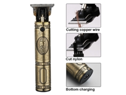 Máquina De Corte De Pelo Eléctrica Barber Profesional Casa Usb Cargador Cepillo Peine Paño De Barbería