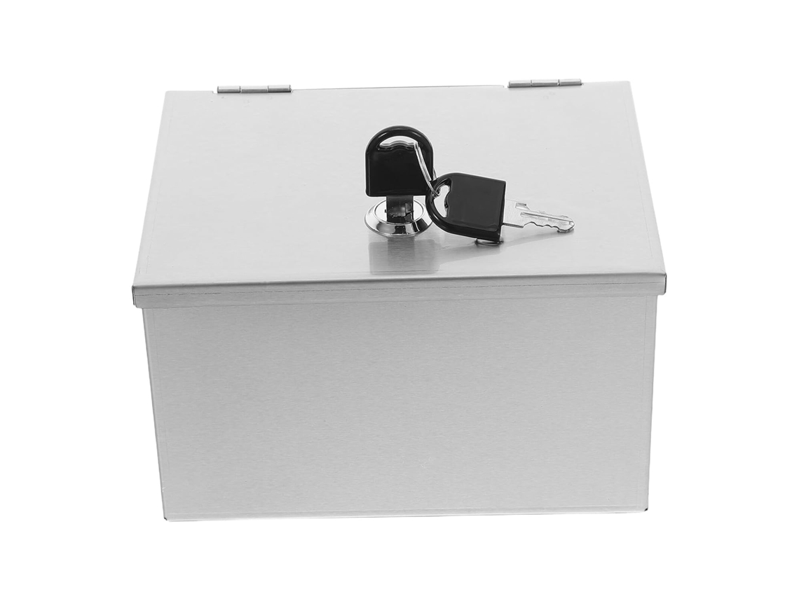 Caja Impermeable De Montaje En Pared Para Enchufe Exterior, De Acero Inoxidable, Con Cierre De Seguridad.