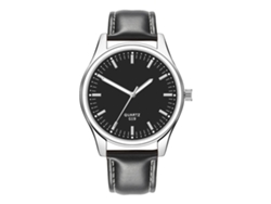 Reloj De Pulsera De Cuero Sintético Para Hombre, Estilo Casual, Con Movimiento De Cuarzo.