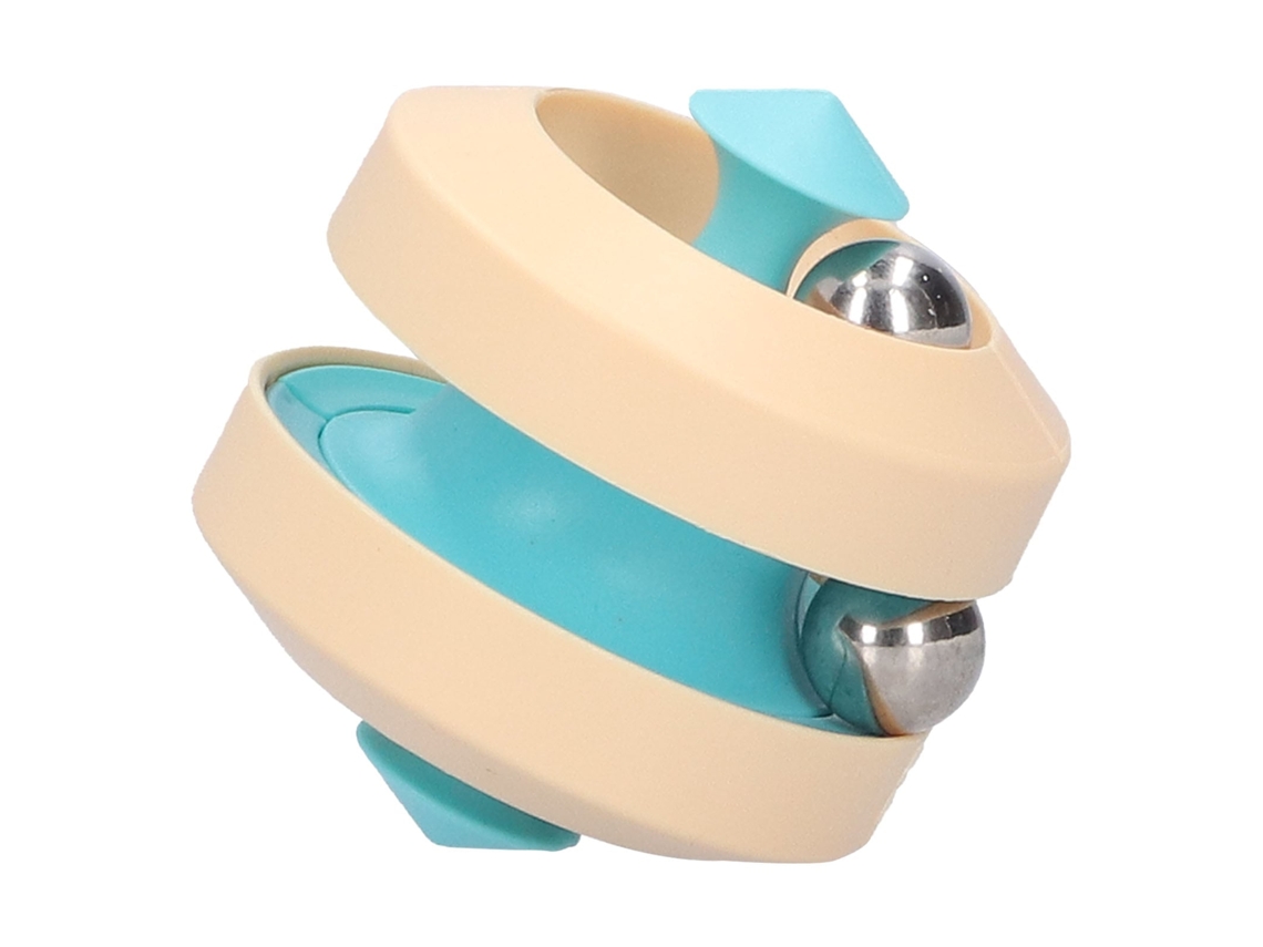 Juguete Pearl Con Pista Giratoria De Pinball Antiestrés Para Niños Y Adultos, Color Amarillo.
