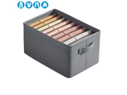 Organizador de cajones de ropa de 9 compartimentos, plegable y lavable, para ropa, camisas, calcetines y ropa interior.